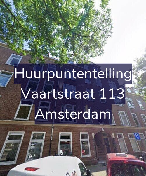 Foto gevel Huurpuntentelling voor Vaartstraat 113, Amsterdam