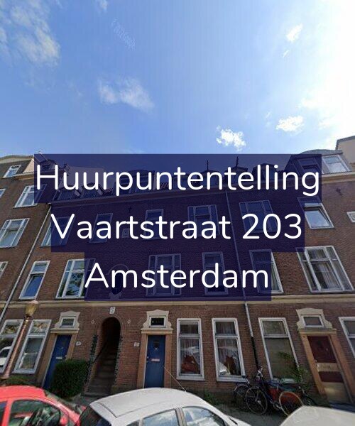 Foto gevel Huurpuntentelling voor Vaartstraat 203, Amsterdam