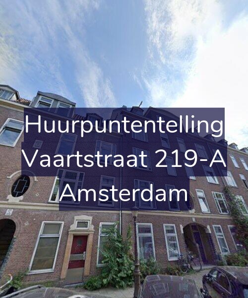 Foto gevel Huurpuntentelling voor Vaartstraat 219-A, Amsterdam