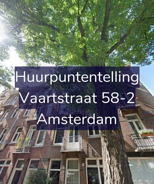 Foto gevel Huurpuntentelling voor Vaartstraat 58-2, Amsterdam