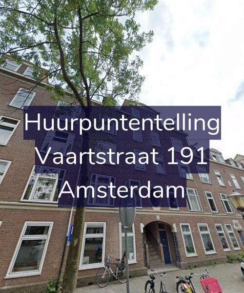 Foto gevel Huurpuntentelling voor Vaartstraat 191, Amsterdam