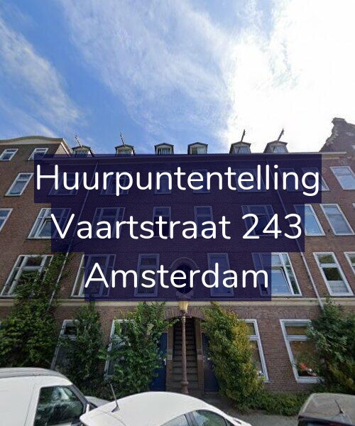 Foto gevel Huurpuntentelling voor Vaartstraat 243, Amsterdam