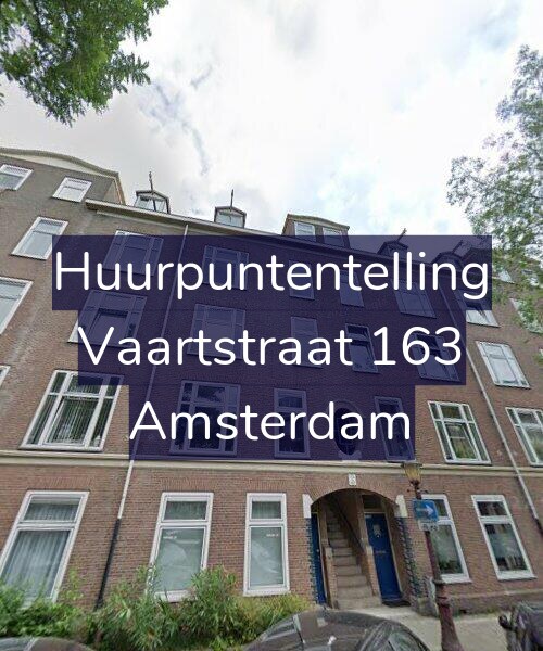 Foto gevel Huurpuntentelling voor Vaartstraat 163, Amsterdam