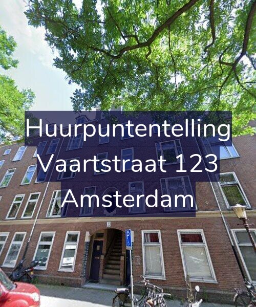 Foto gevel Huurpuntentelling voor Vaartstraat 123, Amsterdam