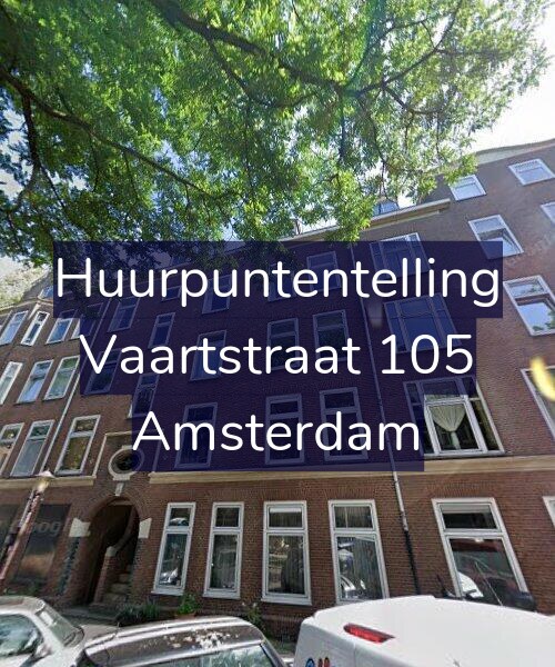 Foto gevel Huurpuntentelling voor Vaartstraat 105, Amsterdam