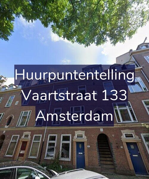 Foto gevel Huurpuntentelling voor Vaartstraat 133, Amsterdam