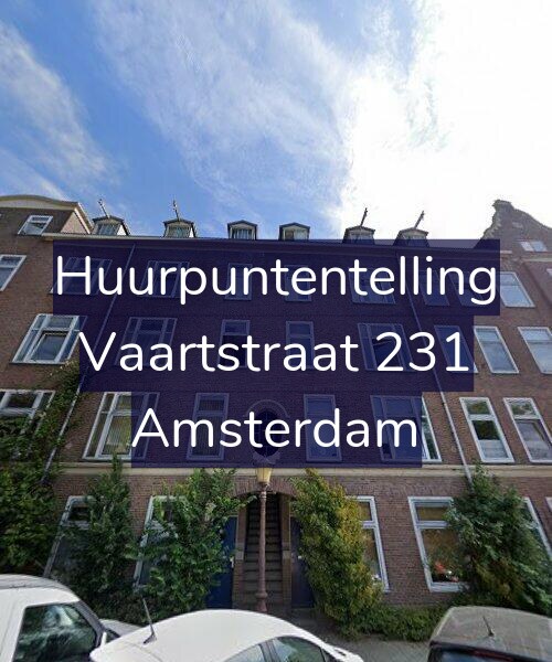 Foto gevel Huurpuntentelling voor Vaartstraat 231, Amsterdam