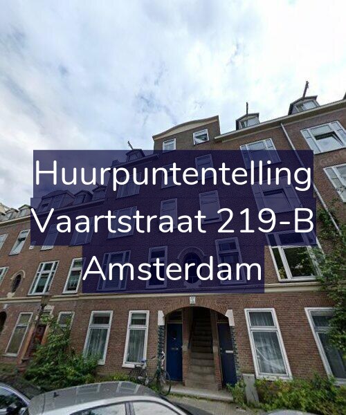 Foto gevel Huurpuntentelling voor Vaartstraat 219-B, Amsterdam