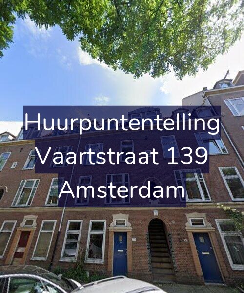 Foto gevel Huurpuntentelling voor Vaartstraat 139, Amsterdam