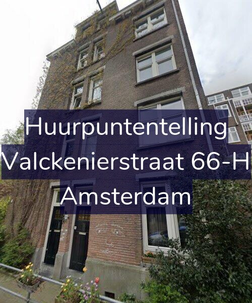 Foto gevel Huurpuntentelling voor Valckenierstraat 66-H, Amsterdam