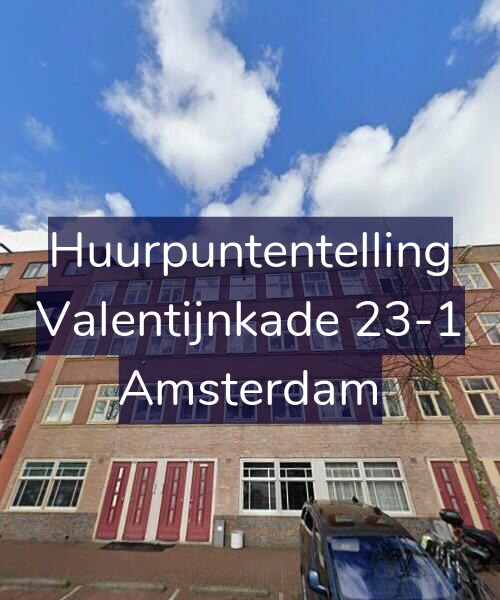 Foto gevel Huurpuntentelling voor Valentijnkade 23-1, Amsterdam