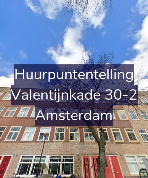 Foto gevel Huurpuntentelling voor Valentijnkade 30-2, Amsterdam