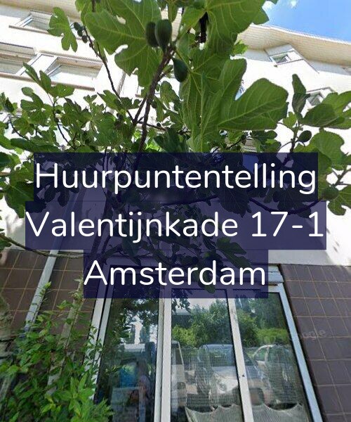 Foto gevel Huurpuntentelling voor Valentijnkade 17-1, Amsterdam