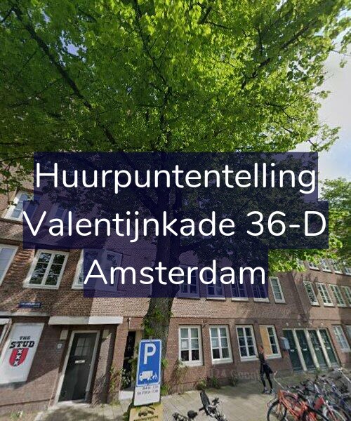 Foto gevel Huurpuntentelling voor Valentijnkade 36-D, Amsterdam