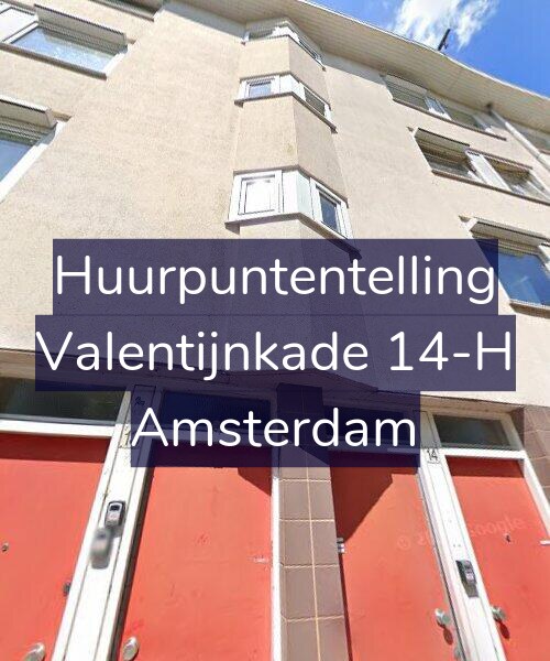Foto gevel Huurpuntentelling voor Valentijnkade 14-H, Amsterdam