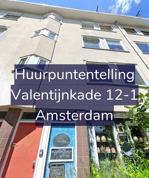 Foto gevel Huurpuntentelling voor Valentijnkade 12-1, Amsterdam