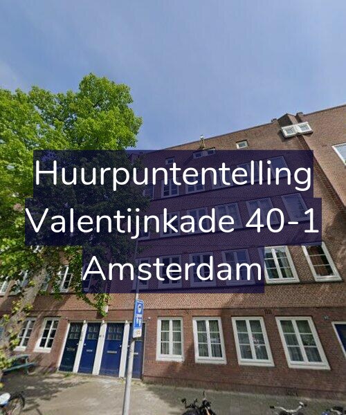Foto gevel Huurpuntentelling voor Valentijnkade 40-1, Amsterdam