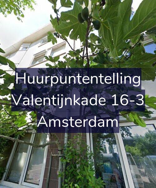 Foto gevel Huurpuntentelling voor Valentijnkade 16-3, Amsterdam