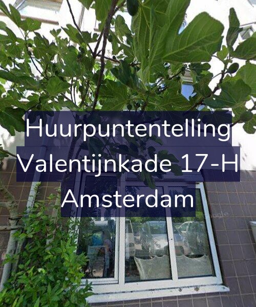 Foto gevel Huurpuntentelling voor Valentijnkade 17-H, Amsterdam
