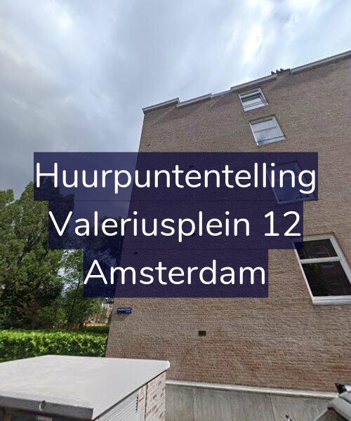 Foto gevel Huurpuntentelling voor Valeriusplein 12, Amsterdam