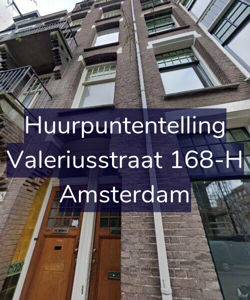 Foto gevel Huurpuntentelling voor Valeriusstraat 168-H, Amsterdam