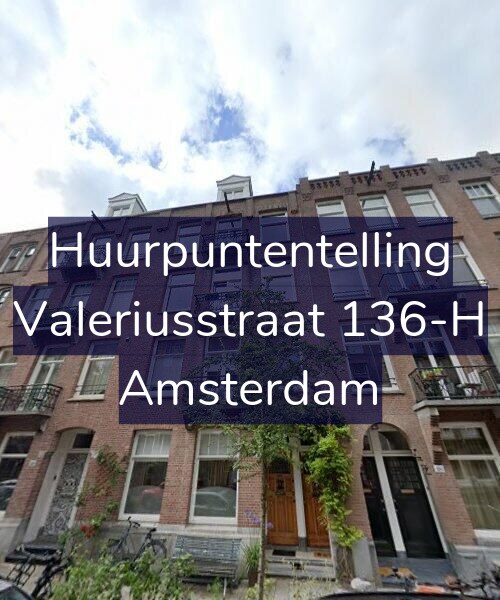 Foto gevel Huurpuntentelling voor Valeriusstraat 136-H, Amsterdam