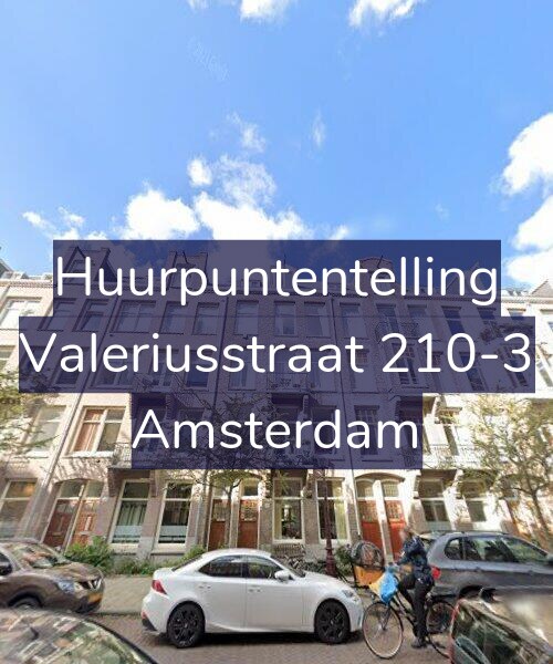 Foto gevel Huurpuntentelling voor Valeriusstraat 210-3, Amsterdam
