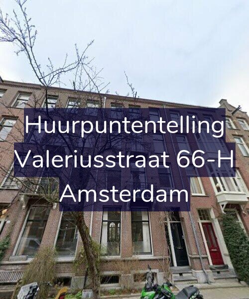 Foto gevel Huurpuntentelling voor Valeriusstraat 66-H, Amsterdam