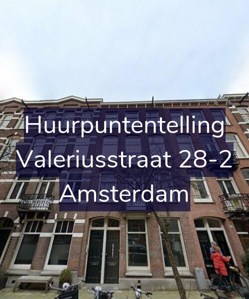 Foto gevel Huurpuntentelling voor Valeriusstraat 28-2, Amsterdam