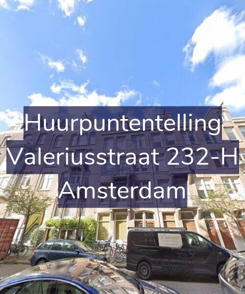 Foto gevel Huurpuntentelling voor Valeriusstraat 232-H, Amsterdam