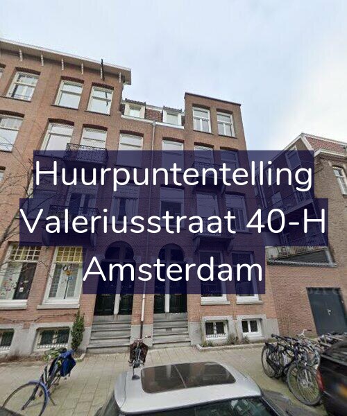 Foto gevel Huurpuntentelling voor Valeriusstraat 40-H, Amsterdam
