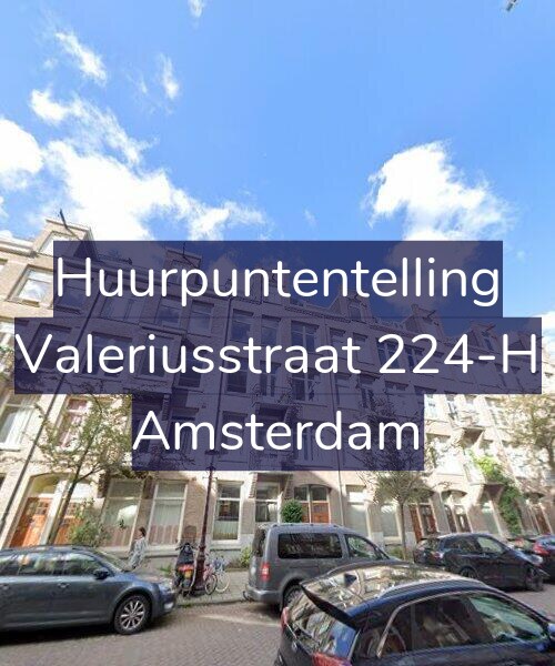 Foto gevel Huurpuntentelling voor Valeriusstraat 224-H, Amsterdam