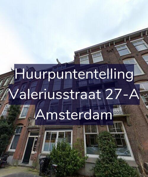 Foto gevel Huurpuntentelling voor Valeriusstraat 27-A, Amsterdam