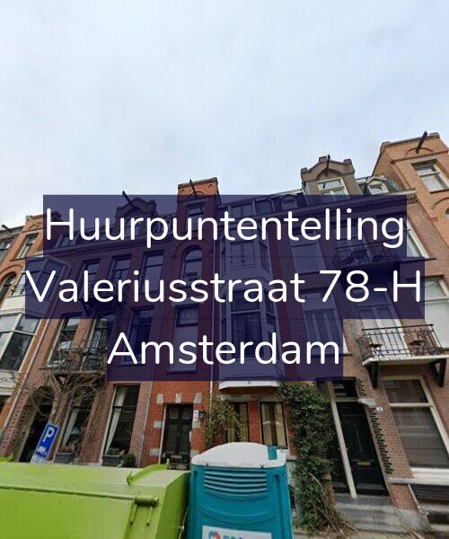 Foto gevel Huurpuntentelling voor Valeriusstraat 78-H, Amsterdam