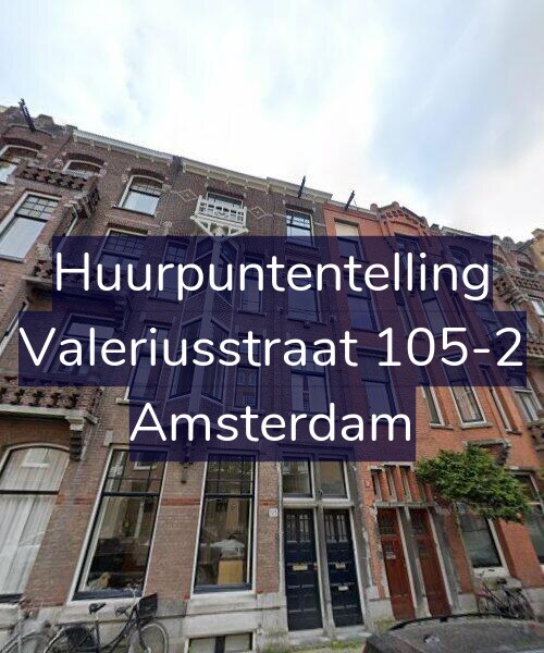 Foto gevel Huurpuntentelling voor Valeriusstraat 105-2, Amsterdam