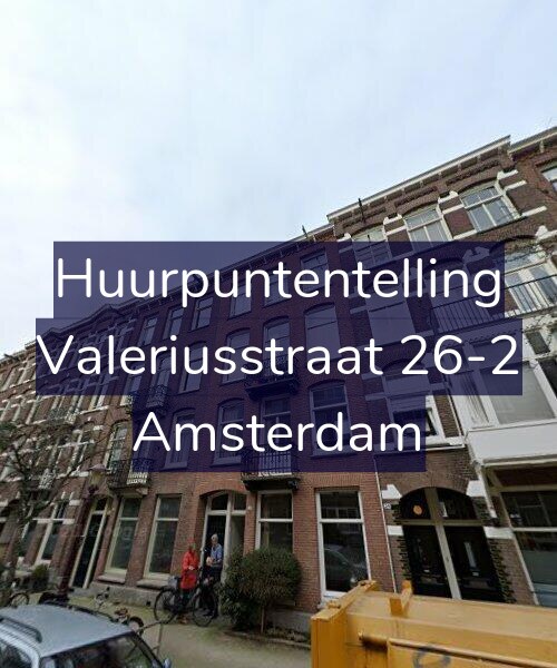 Foto gevel Huurpuntentelling voor Valeriusstraat 26-2, Amsterdam