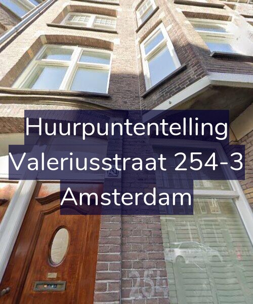 Foto gevel Huurpuntentelling voor Valeriusstraat 254-3, Amsterdam