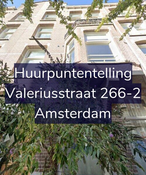 Foto gevel Huurpuntentelling voor Valeriusstraat 266-2, Amsterdam
