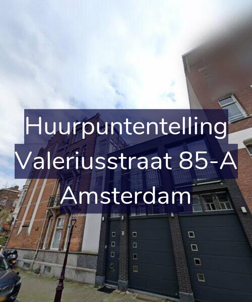 Foto gevel Huurpuntentelling voor Valeriusstraat 85-A, Amsterdam