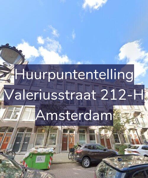 Foto gevel Huurpuntentelling voor Valeriusstraat 212-H, Amsterdam