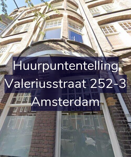 Foto gevel Huurpuntentelling voor Valeriusstraat 252-3, Amsterdam