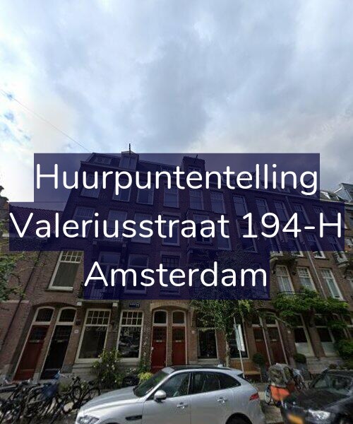 Foto gevel Huurpuntentelling voor Valeriusstraat 194-H, Amsterdam