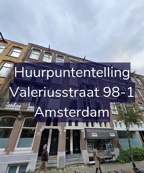 Foto gevel Huurpuntentelling voor Valeriusstraat 98-1, Amsterdam