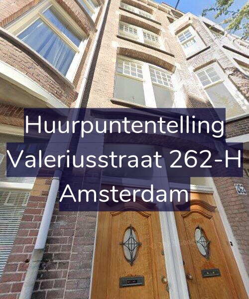 Foto gevel Huurpuntentelling voor Valeriusstraat 262-H, Amsterdam