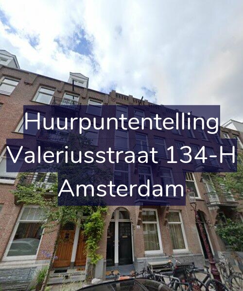 Foto gevel Huurpuntentelling voor Valeriusstraat 134-H, Amsterdam