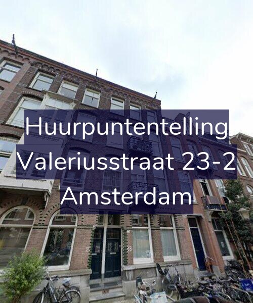 Foto gevel Huurpuntentelling voor Valeriusstraat 23-2, Amsterdam