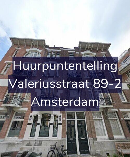 Foto gevel Huurpuntentelling voor Valeriusstraat 89-2, Amsterdam