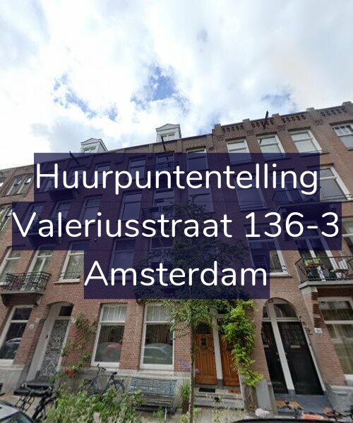 Foto gevel Huurpuntentelling voor Valeriusstraat 136-3, Amsterdam