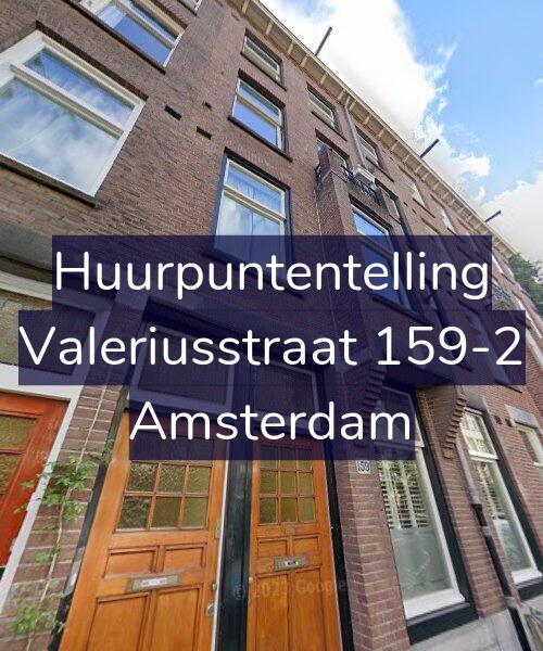 Foto gevel Huurpuntentelling voor Valeriusstraat 159-2, Amsterdam