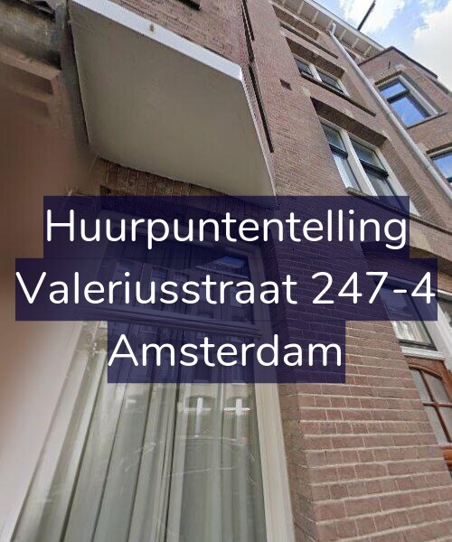 Foto gevel Huurpuntentelling voor Valeriusstraat 247-4, Amsterdam
